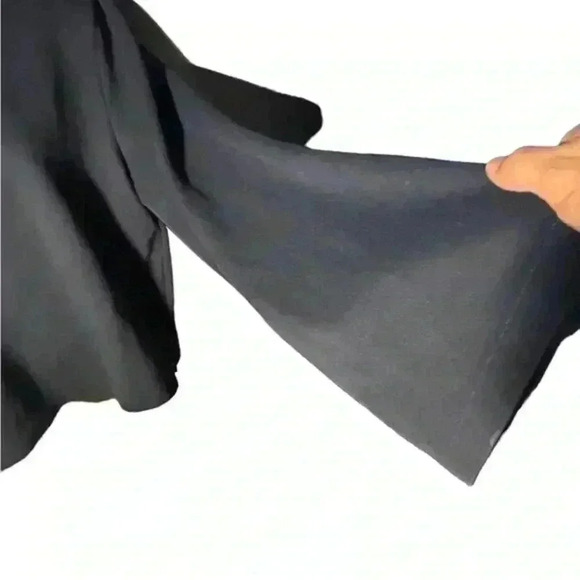 J. Crew‎ Navy Blue Tied Bell Sleeve Crew Neck Sweatshirt, Size M - Picture 3 of 5